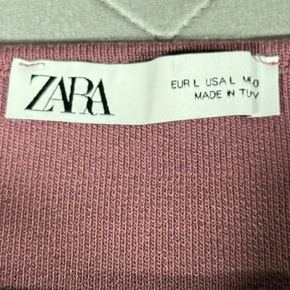 Zara Knit Corset Top – Dusty Rose | Large - Picture 3 of 4